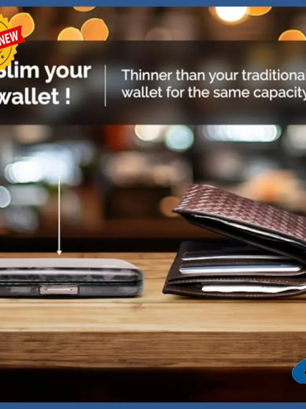 Forged Carbon Fiber Wallet with RFID Protection and Metal Lock